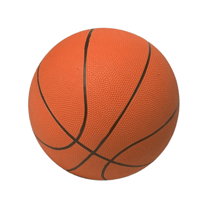a basketball ball on a white background
