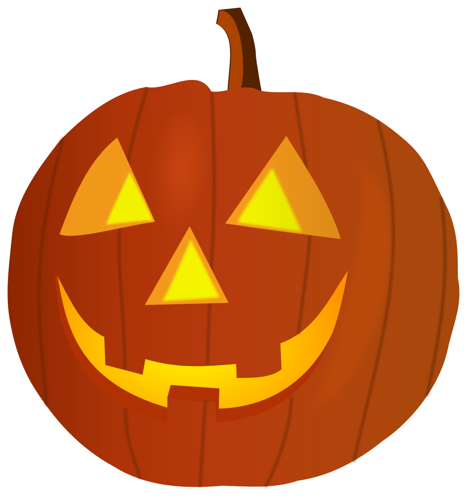 a halloween pumpkin with an evil face
