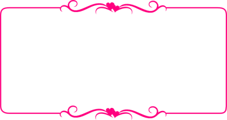 a pink frame on a white background