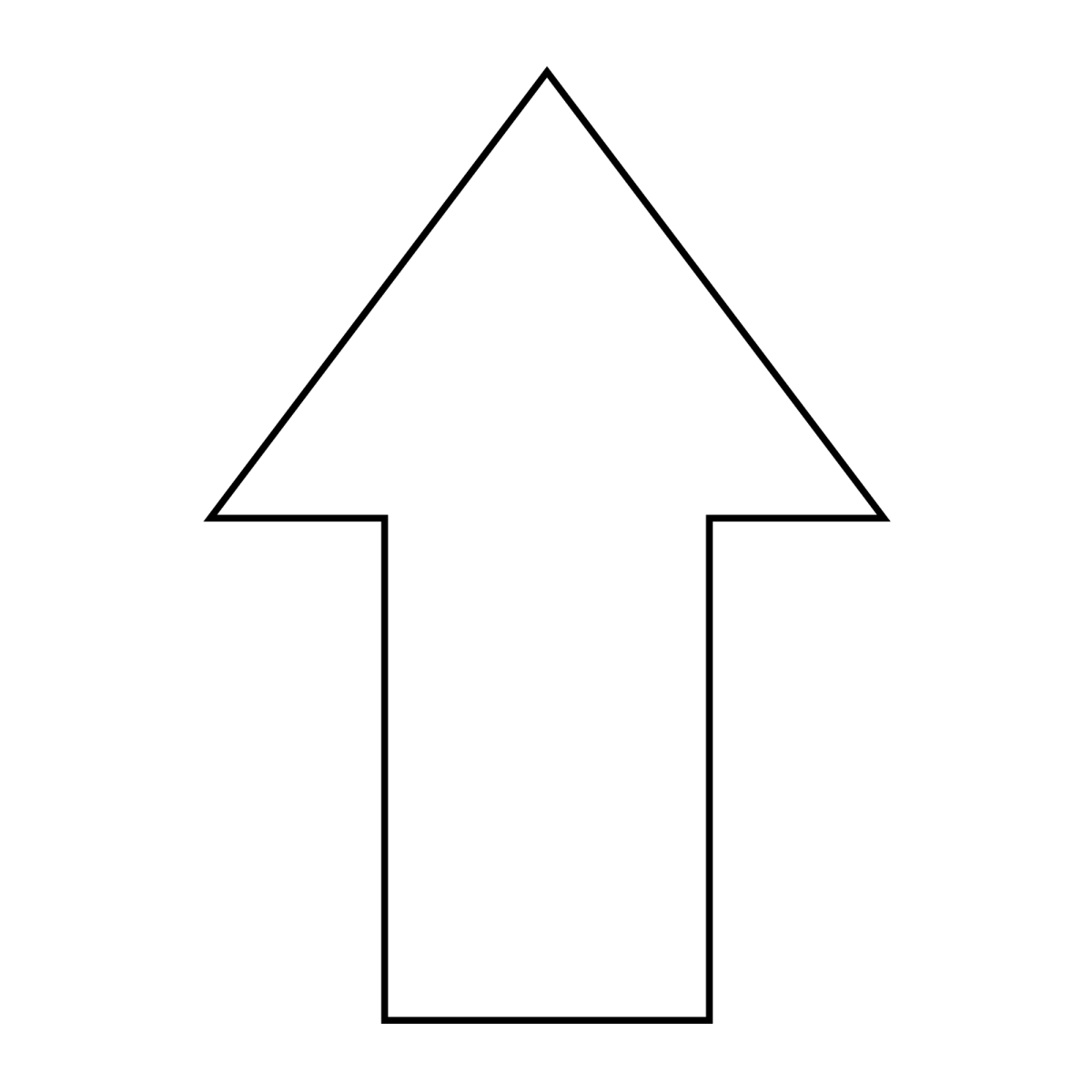 a black and white arrow icon