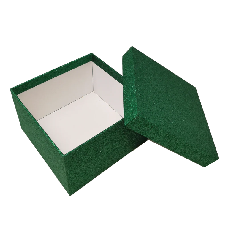 green glitter jewelry box