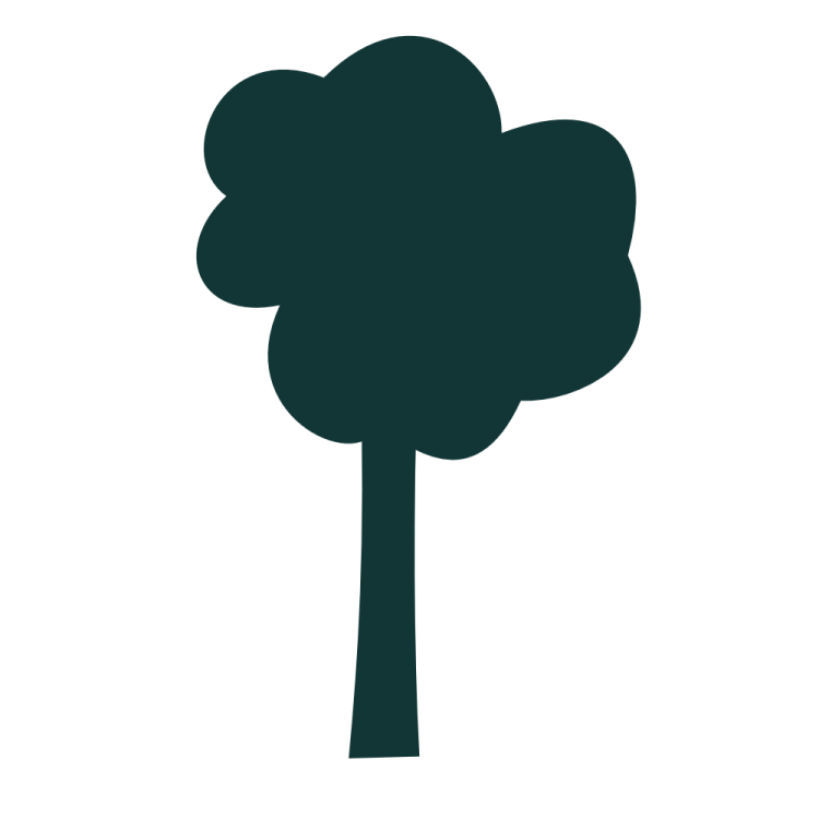a black and white silhouette of a tree