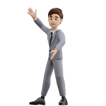 a 3d figure of a man in a suit and tie