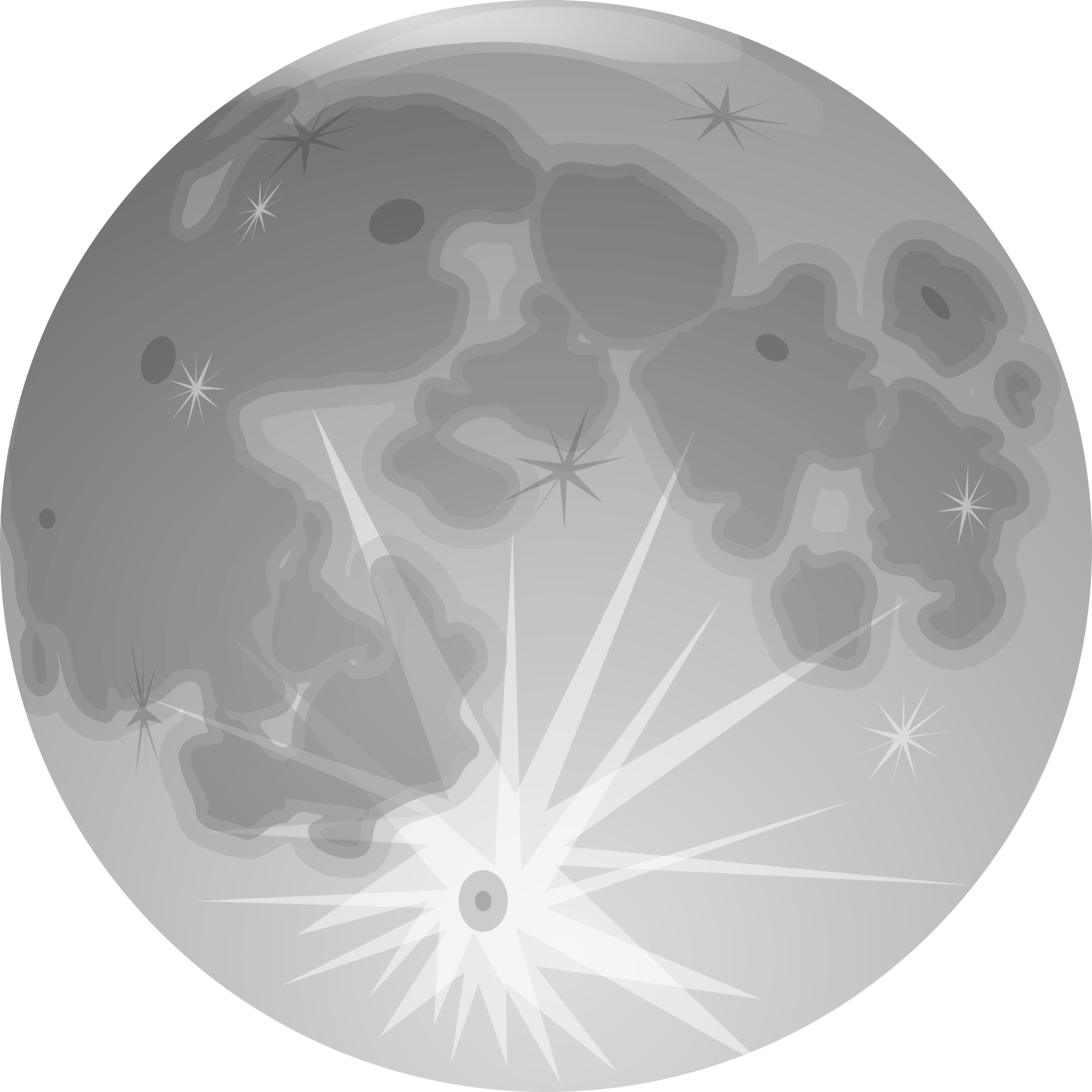 a full moon with stars in the sky