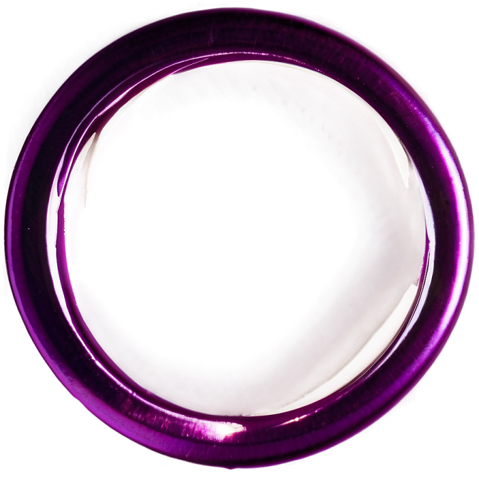 a purple ring on a white background