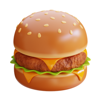 a hamburger with chicken and cheese on it