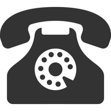 a black and white phone icon