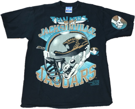 a black t - shirt with a football helmet on it