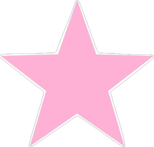 a pink star