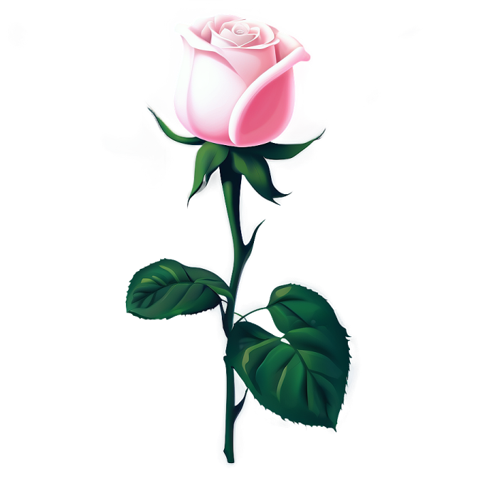 a pink rose on a white background