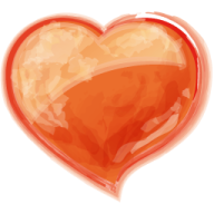 a heart shaped object on a white background