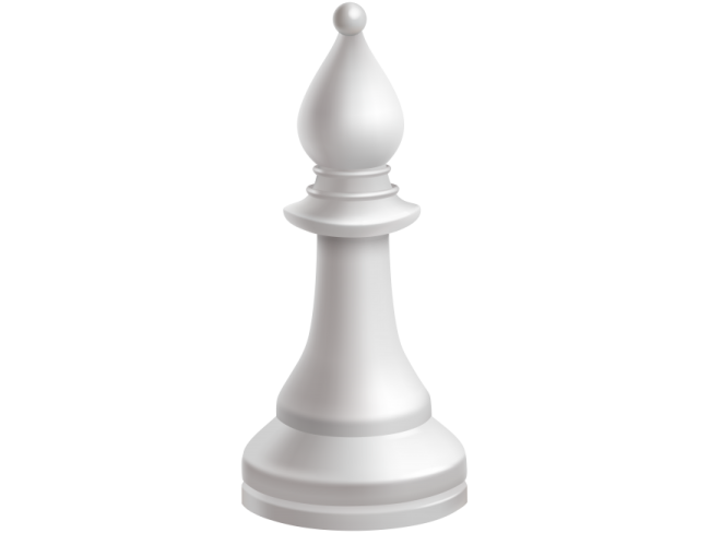 a white chess piece