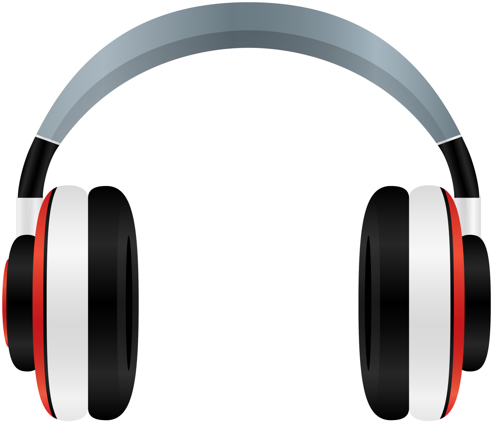 a pair of headphones on a white background