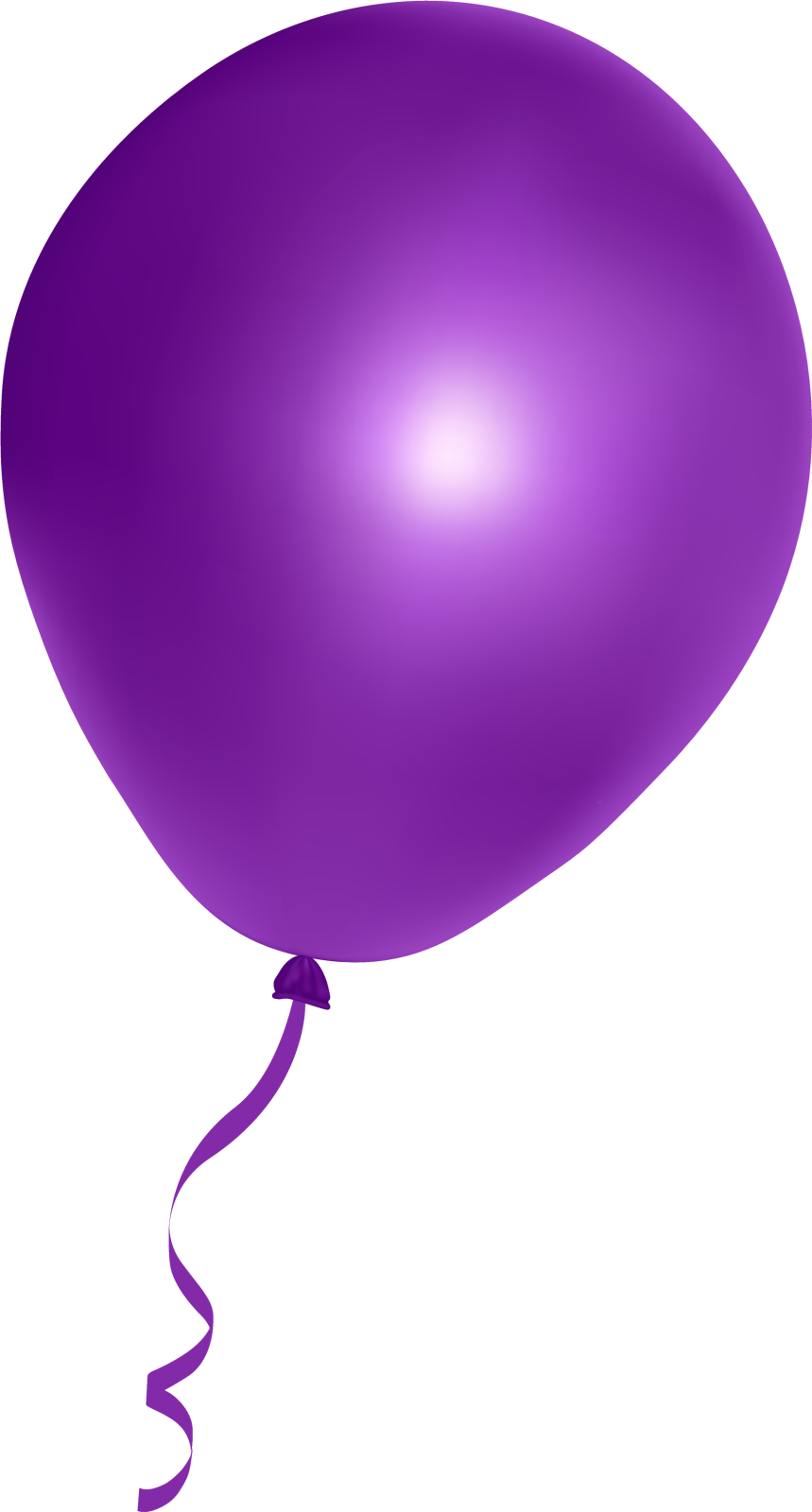 a purple balloon with a white background
