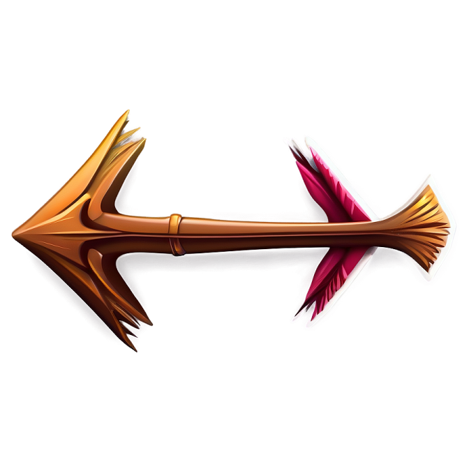 an image of a red and gold arrow