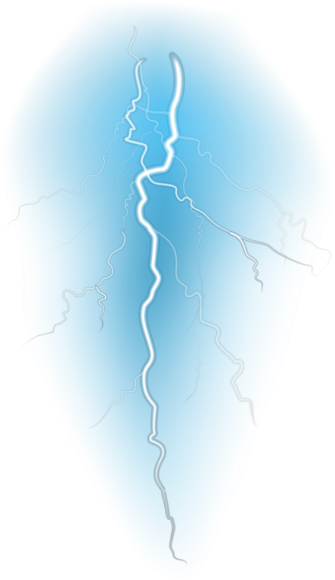a lightning bolt in the sky