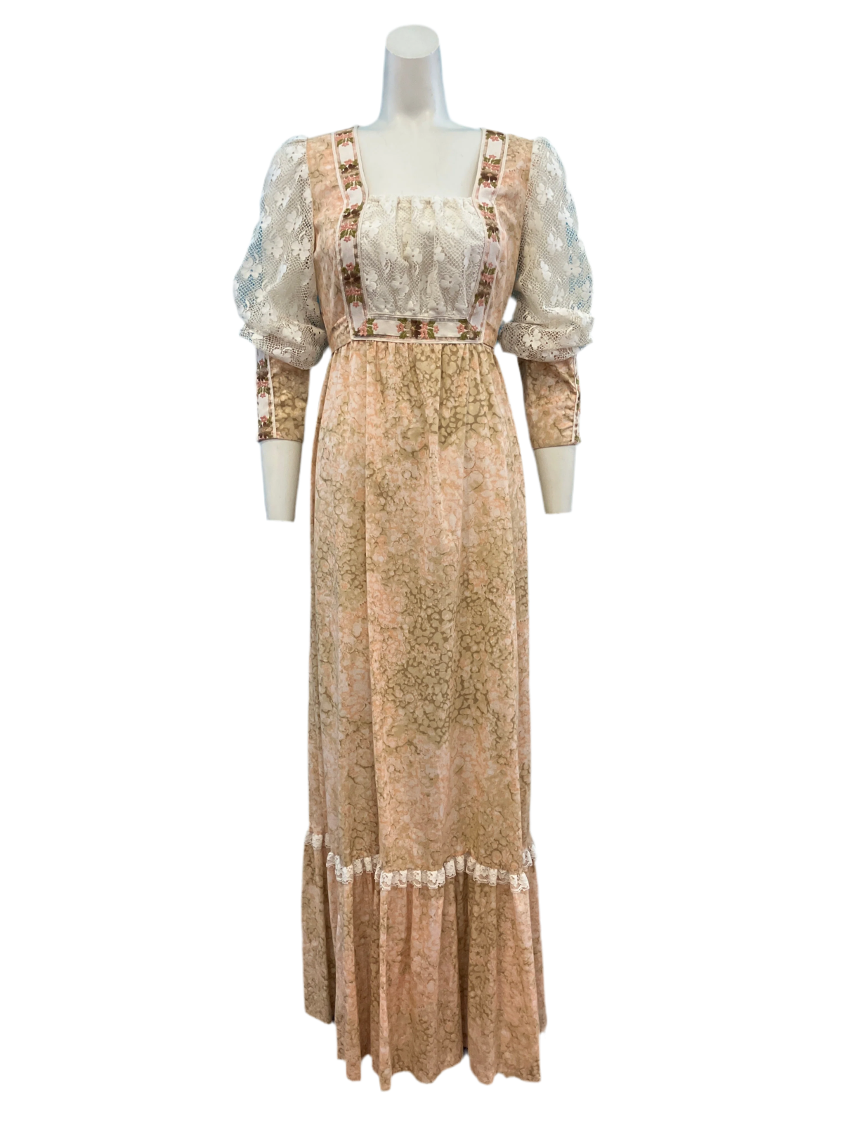 a dress with a floral pattern on it