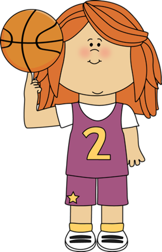a girl holding a basketball ball in her hand