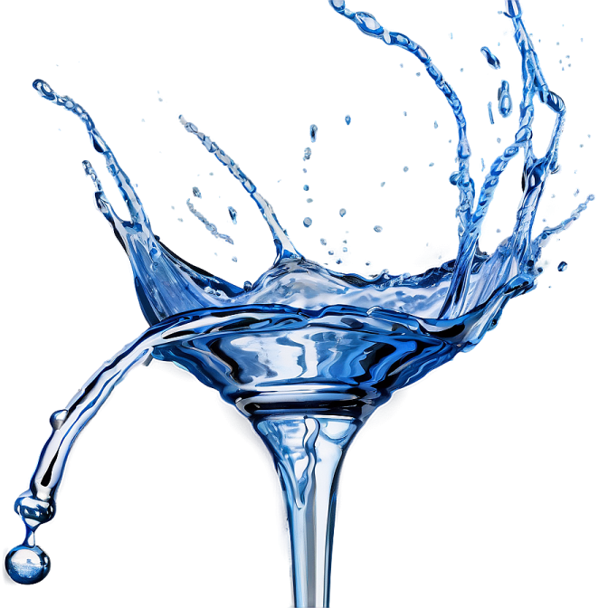 a splash of water