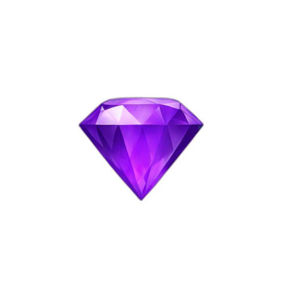 a purple diamond on a white background
