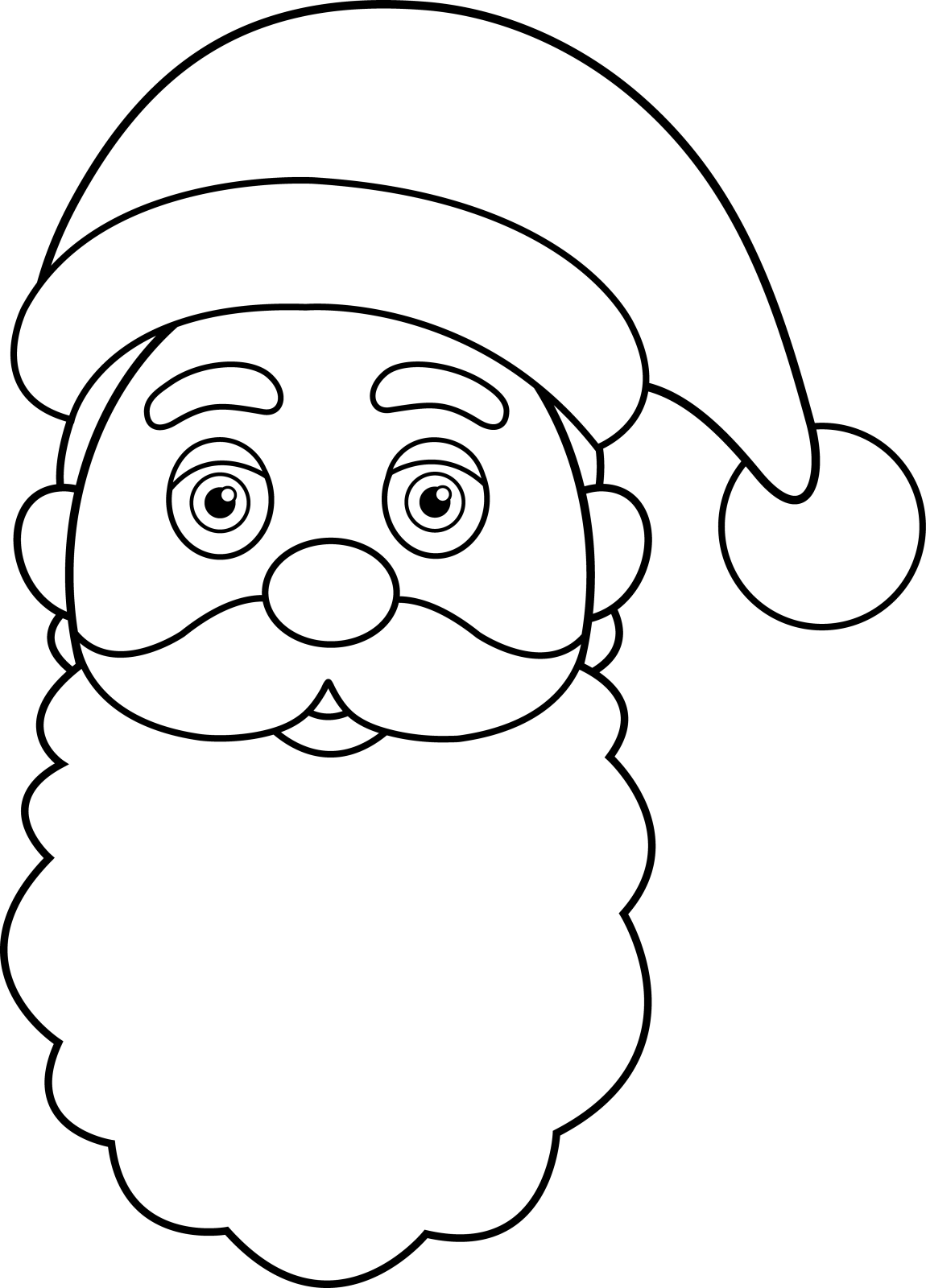 santa claus coloring pages