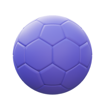 a soccer ball on a white background