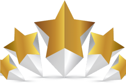a group of five gold stars
