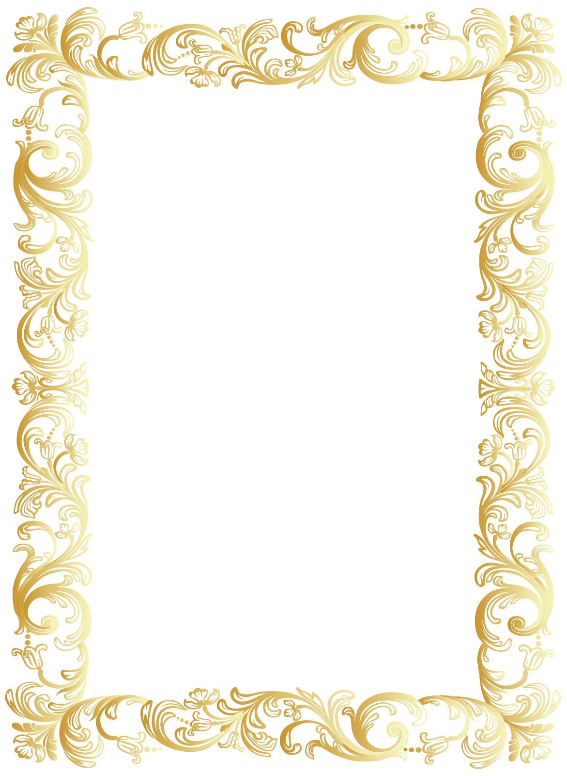 a gold frame with swirls and scrolls