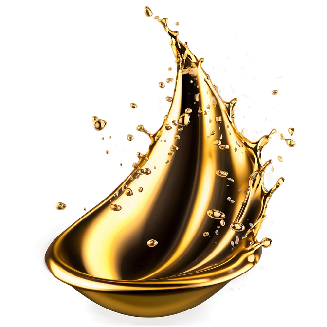 a splash of liquid on a white background