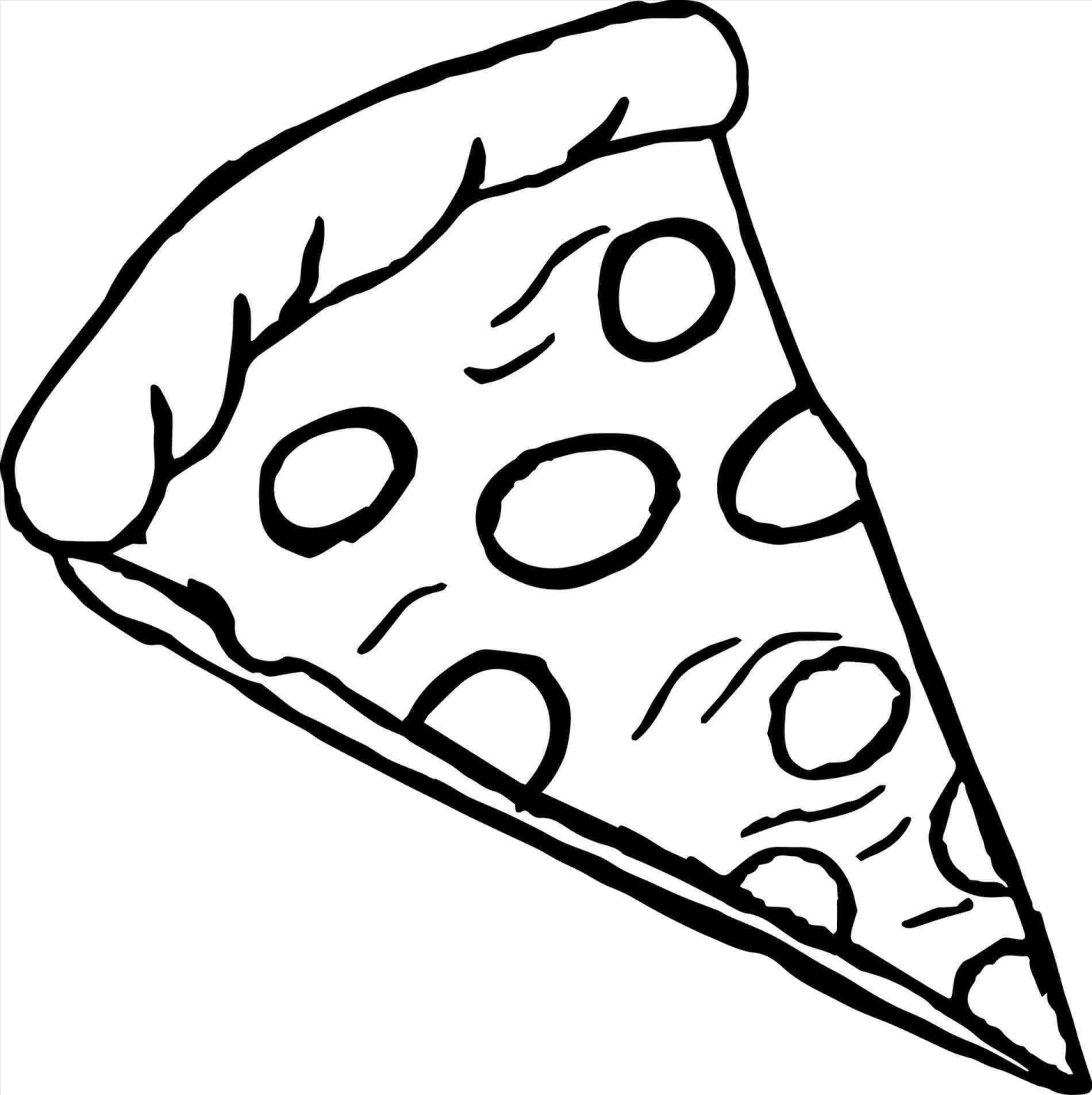 a slice of pizza on a white background