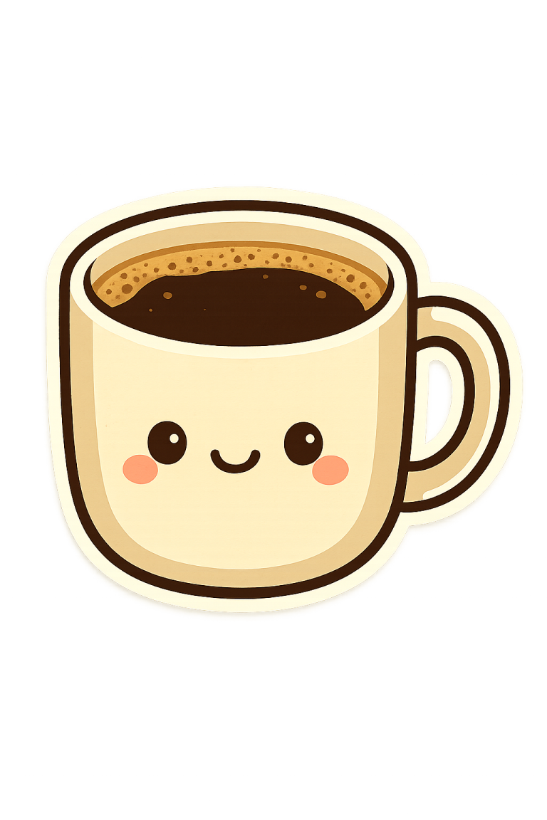 a cup of coffee with a smiling face