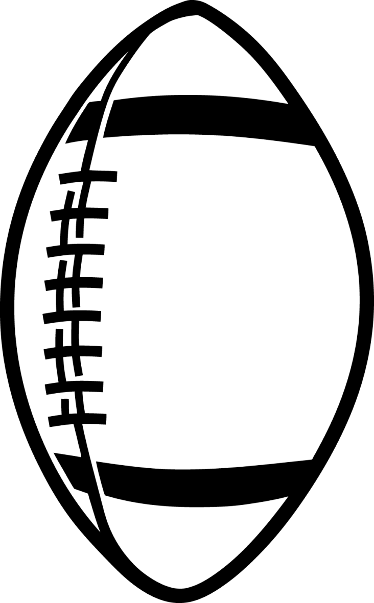 a black and white football ball