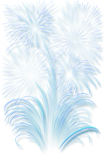 blue fireworks clipart png