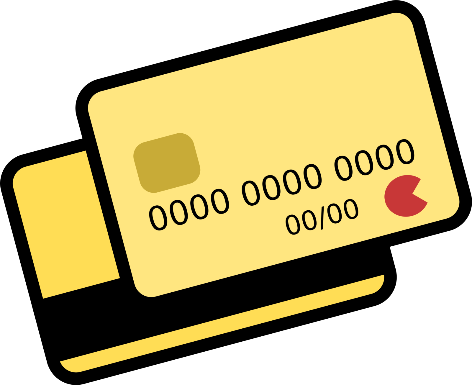 a credit card with a heart on it