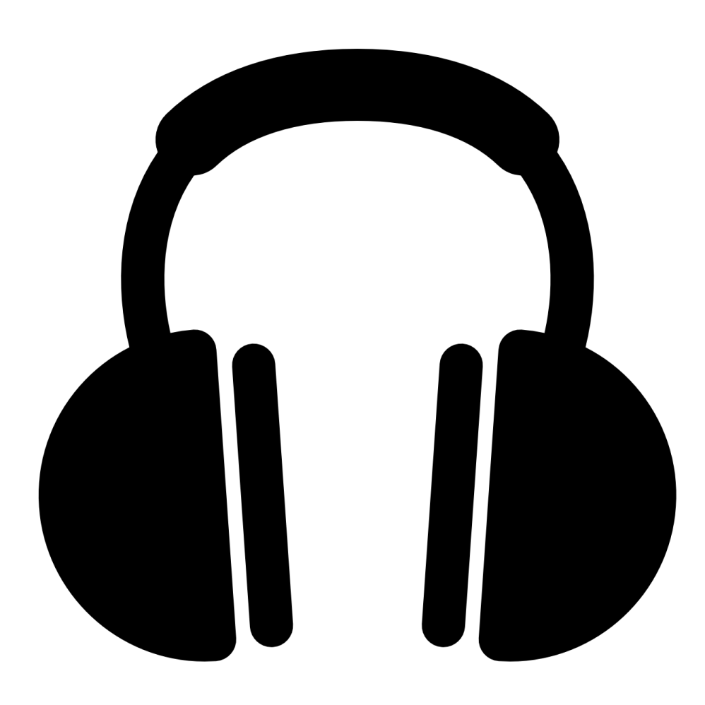 a headphone icon
