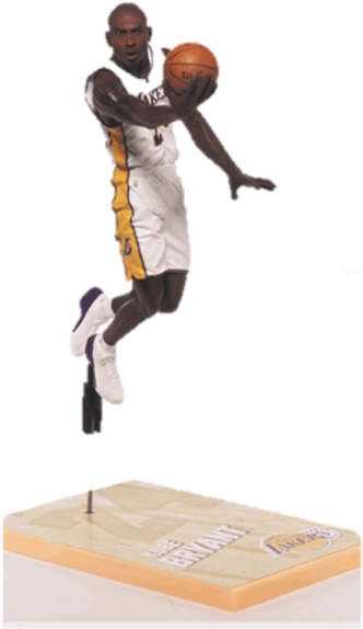 a figuri of a basketball player jumping in the air
