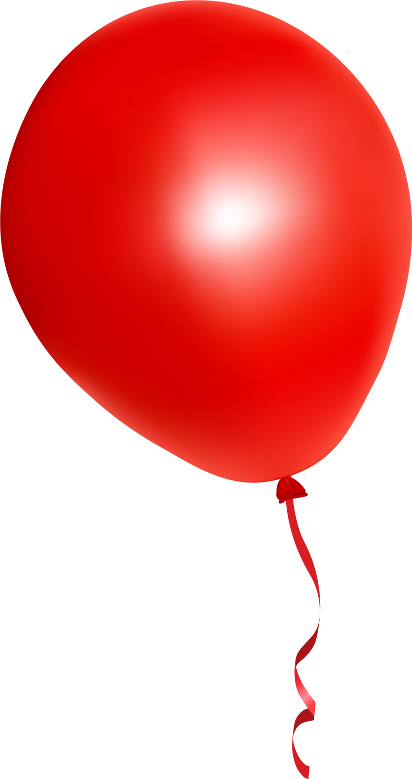a red balloon on a white background