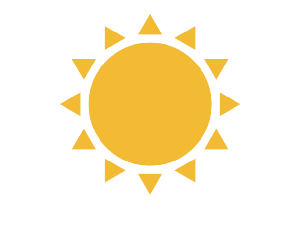 a yellow sun icon