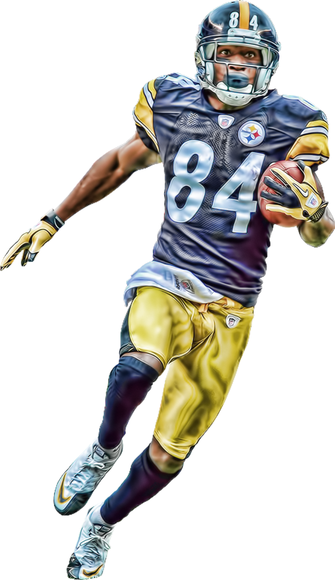 a football player running with the ball