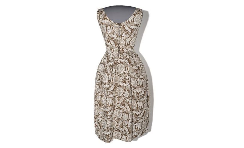 a dress with a floral pattern on it