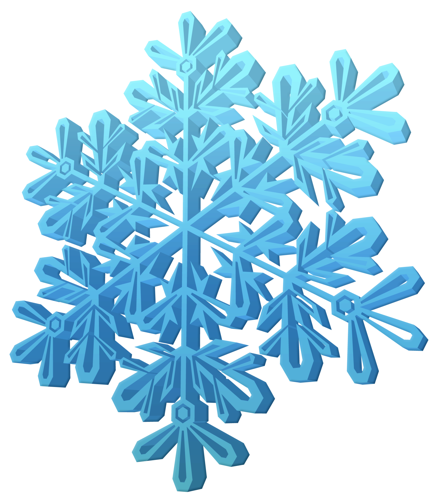 a bunch of blue snow flakes