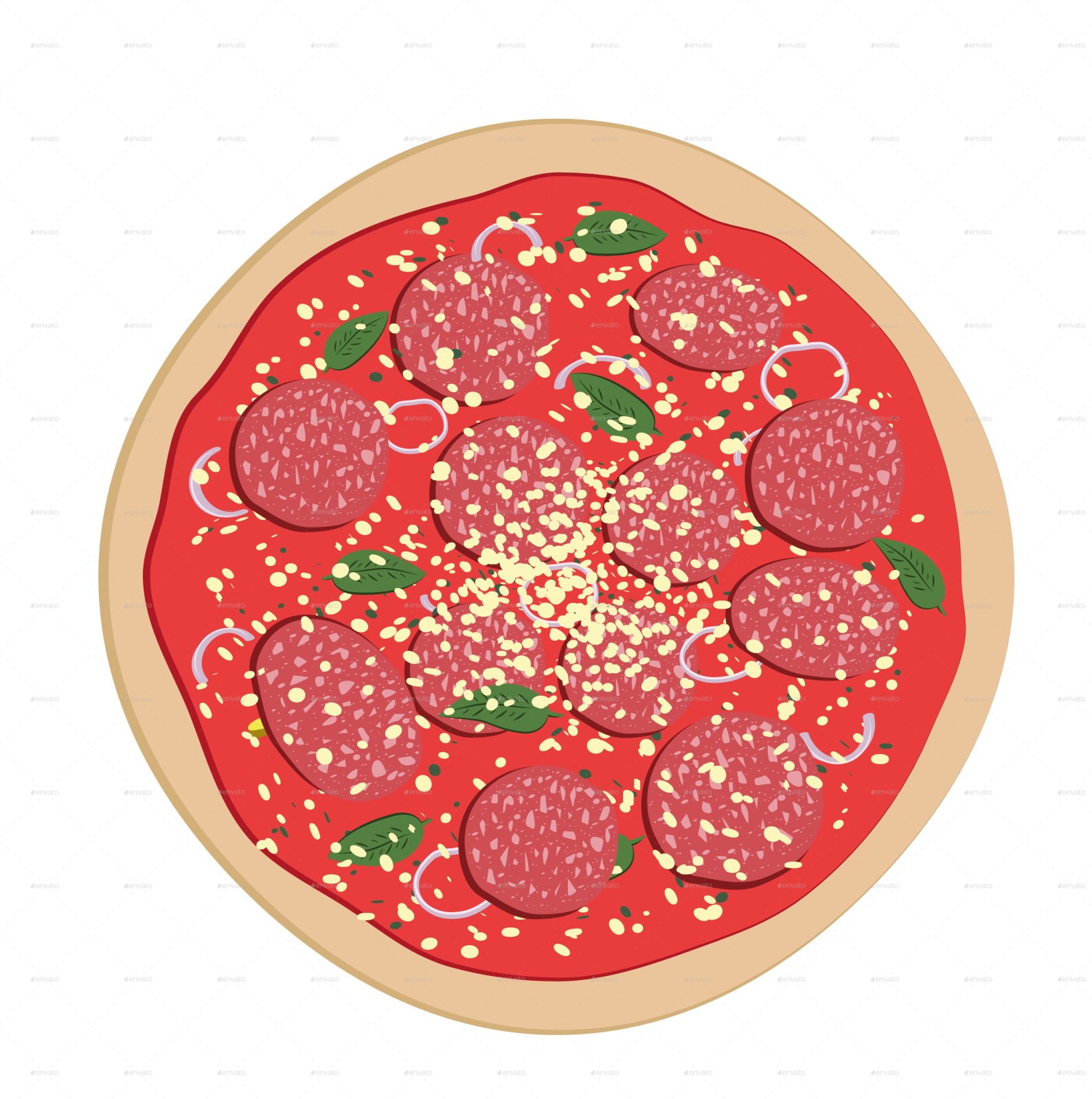 a pizza with pepper and cheese on it