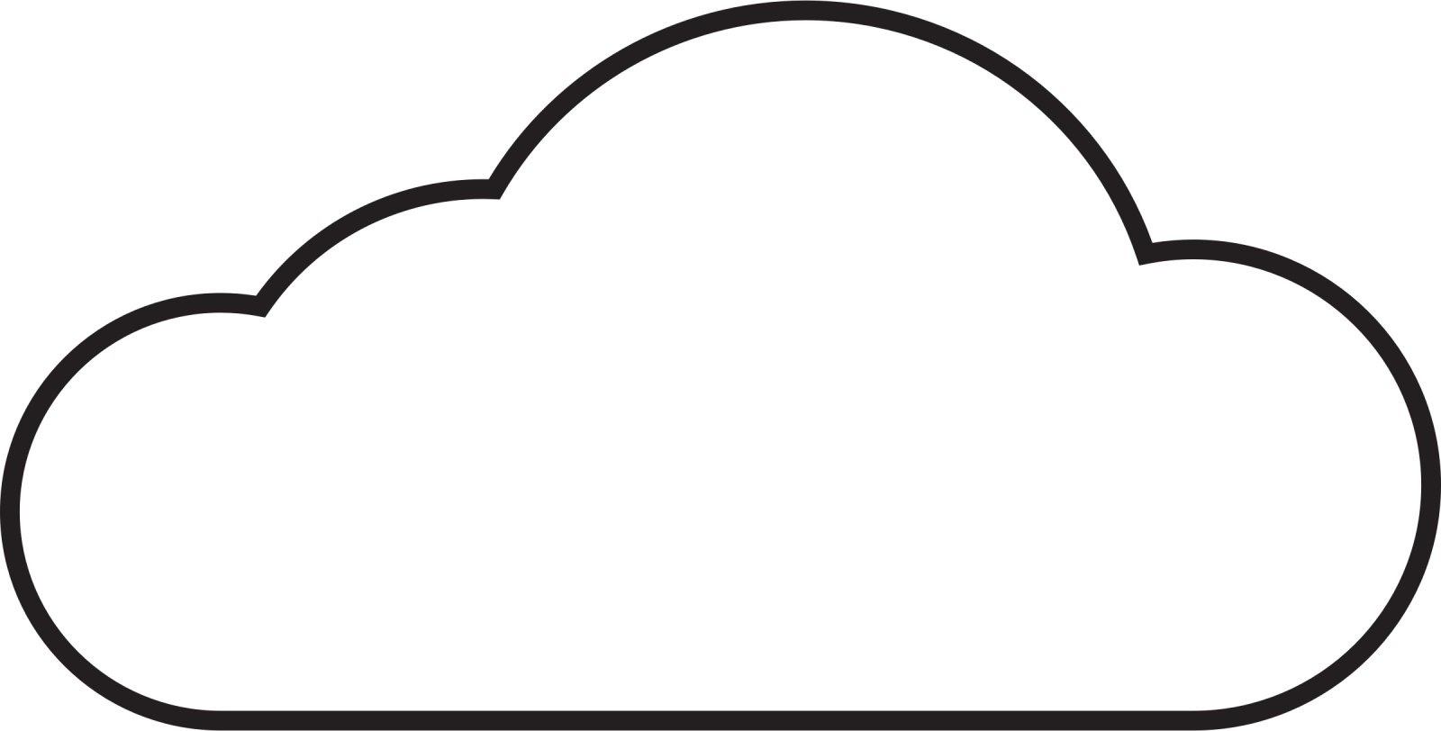 a black and white image of a cloud