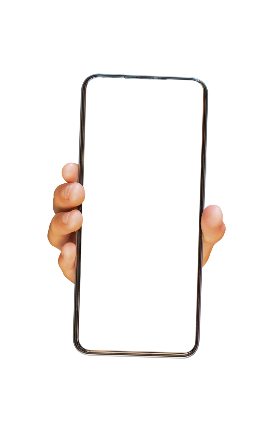 a person holding a cell phone in their hands