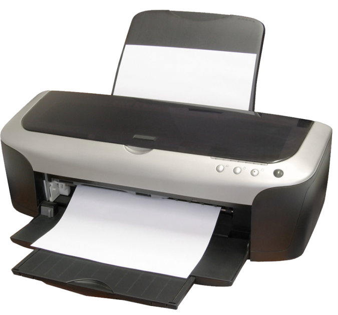 a printer that is sitting on top of a paper