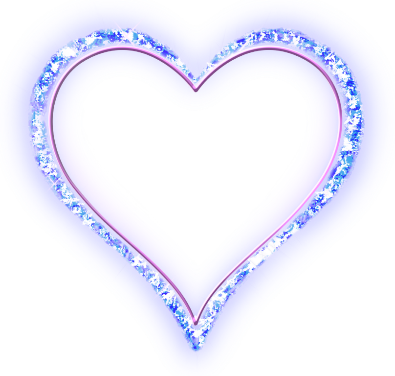 a white heart with blue and pink flowers on it