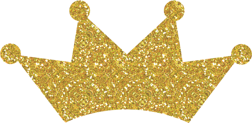 a gold crown on a white background