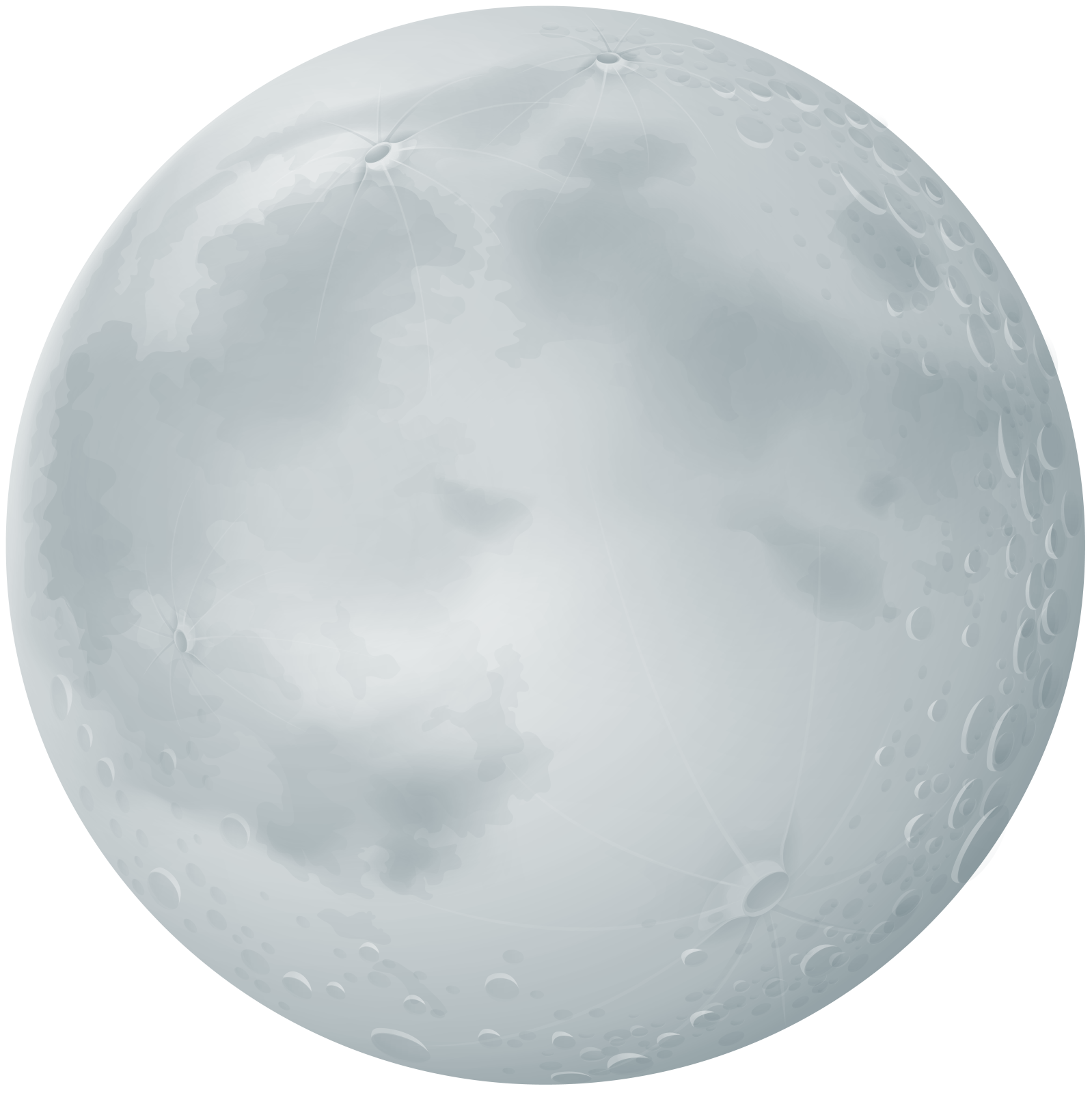 a full moon on a white background