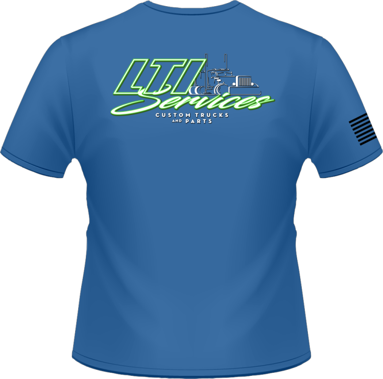 a blue t - shirt with the logo of the us air force