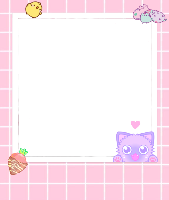 a pink background with an image of a cat and other animals